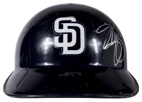 2006 Mike Piazza Game Used and Signed San Diego Padres Catchers Helmet (PSA/DNA & JT Sports)